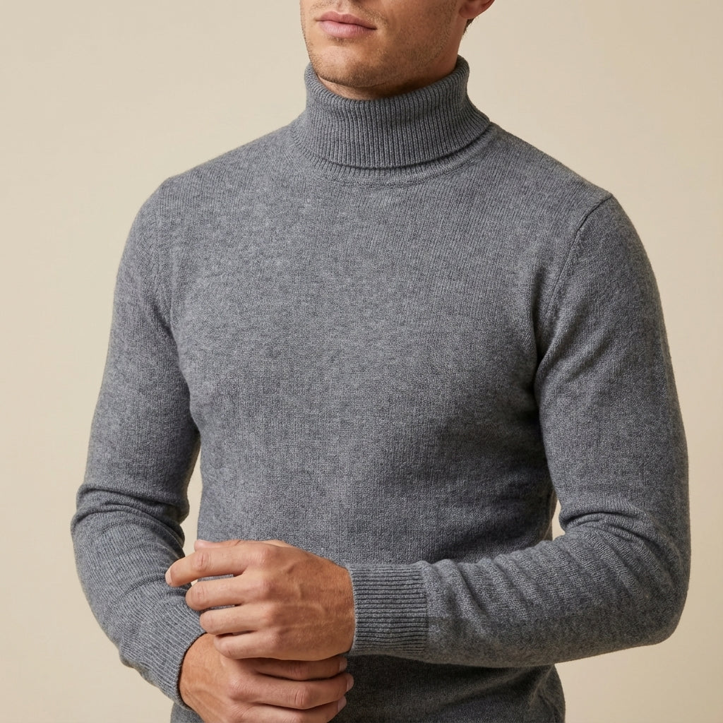 Golf męski klasyczny z długim rękawem | Na co dzień i do biura