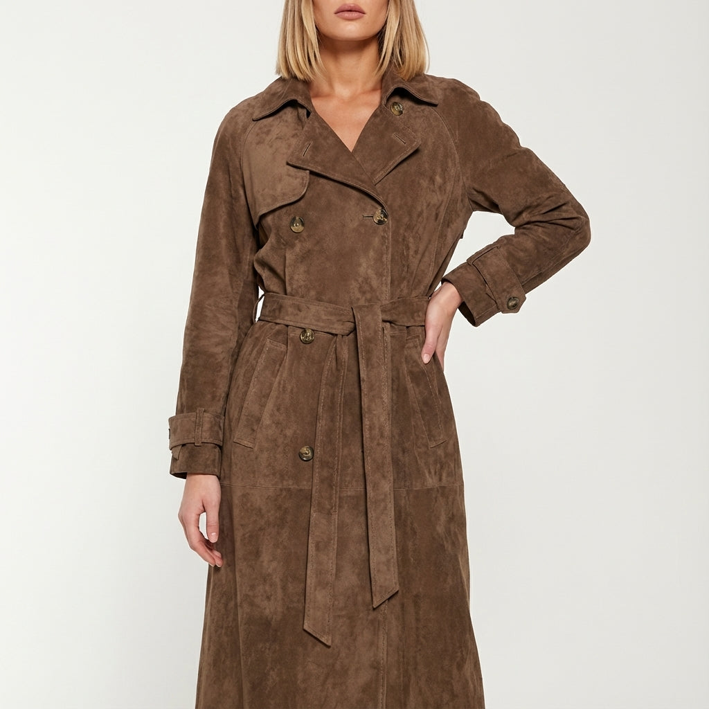 Kurtka Zimowa Damska Zamszowa | Styl Miejski