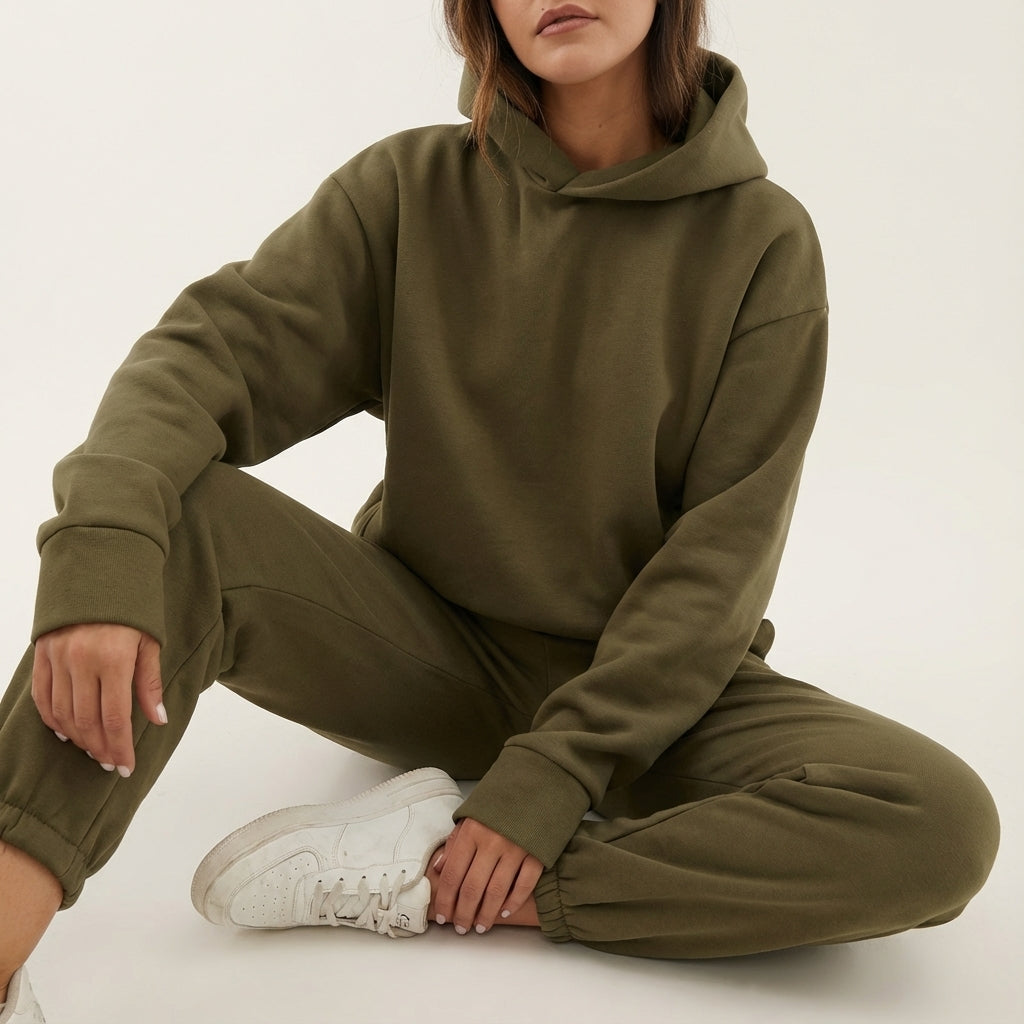 Komplet dresowy damski z kapturem | Na co dzień