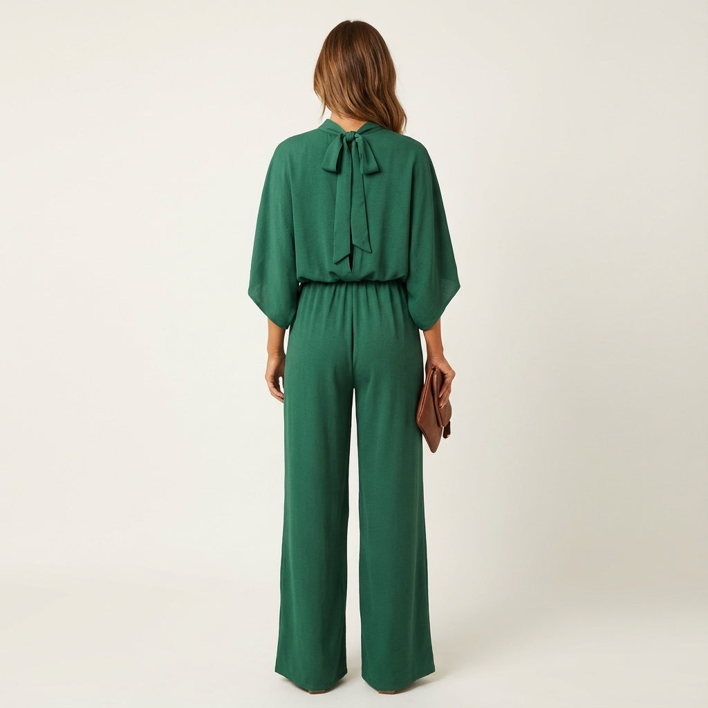 Kombinezon damski letni o luźnym kroju | Spacer miejski