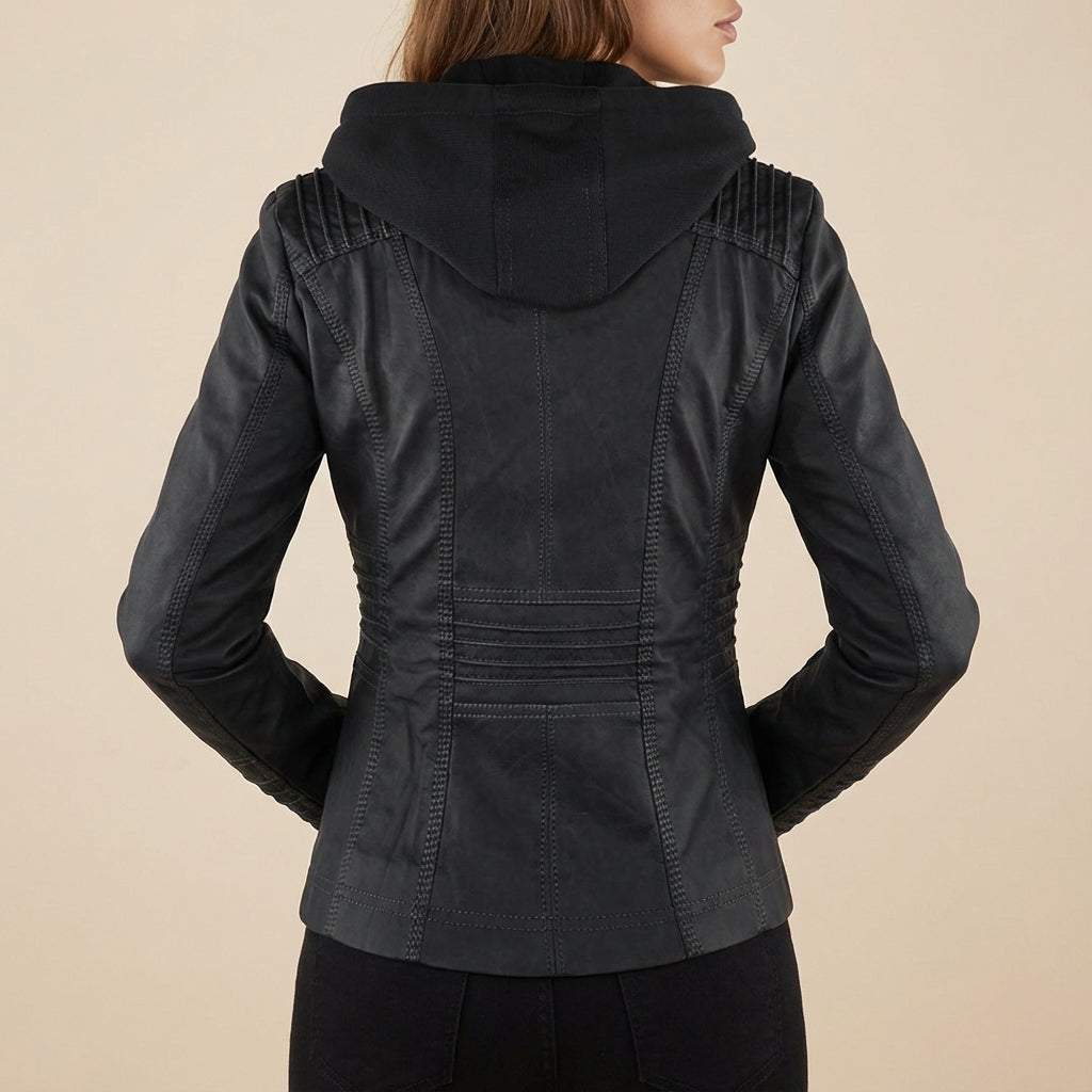 Kurtka Damska z Kapturem Brązowa | Na Co Dzień