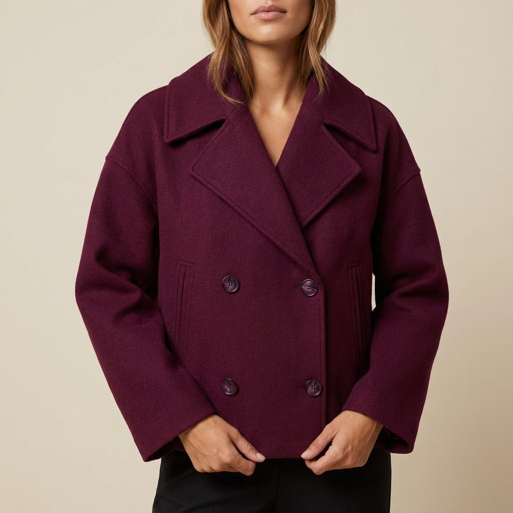 Kurtka damska dwurzędowa krótka | Styl miejski