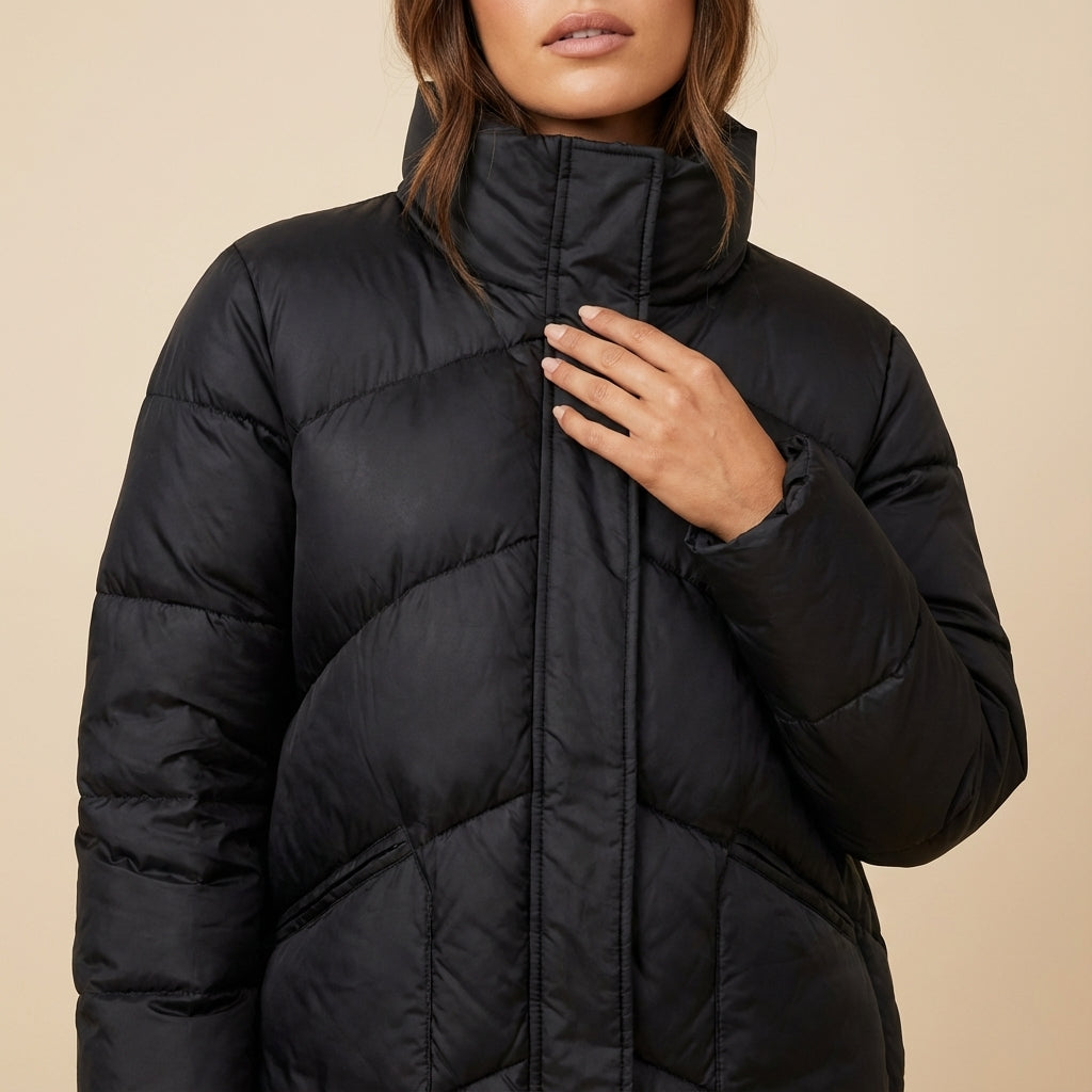 Kurtka Puchowa Damska Krótki Krój | Styl Miejski na Zimę