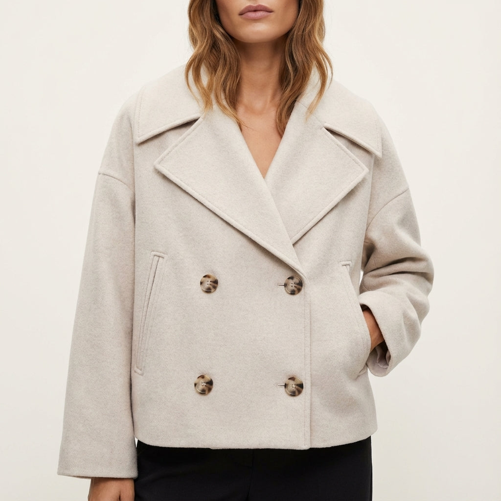 Kurtka damska dwurzędowa krótka | Styl miejski