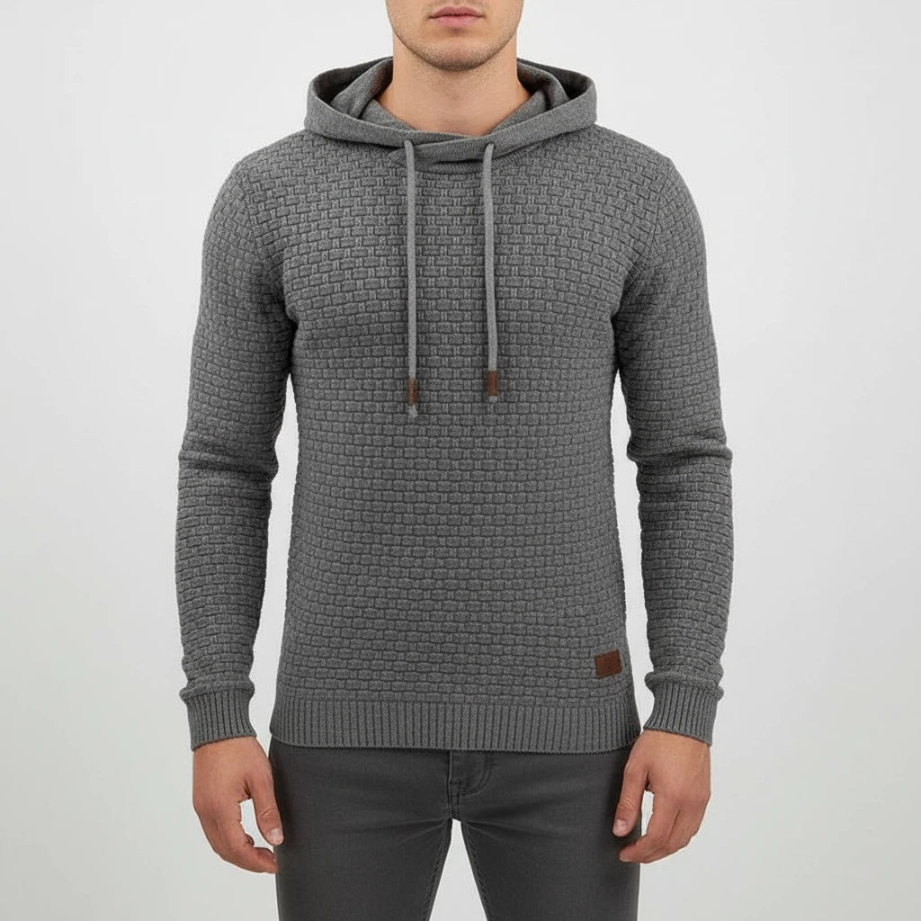 Bluza Męska z Kapturem Teksturowana 3D | Na Co Dzień