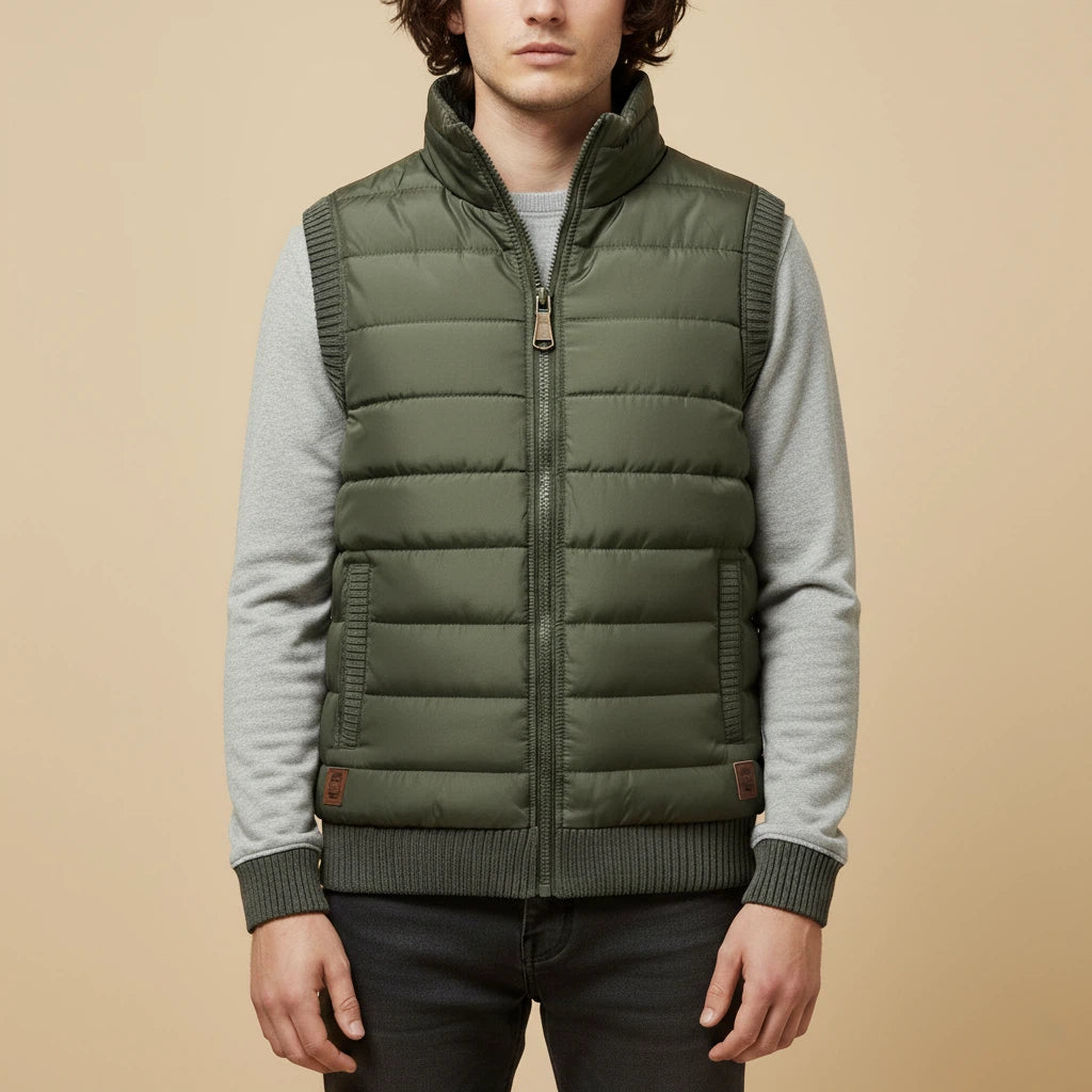 Kamizelka Męska Ocieplana z Miękką Podszewką | Na Zimę