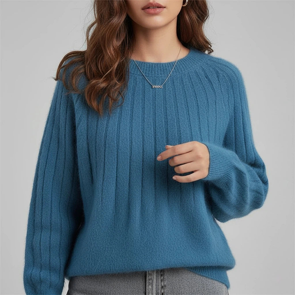 Sweter Damski z Miękkiej Tkaniny | Styl Codzienny