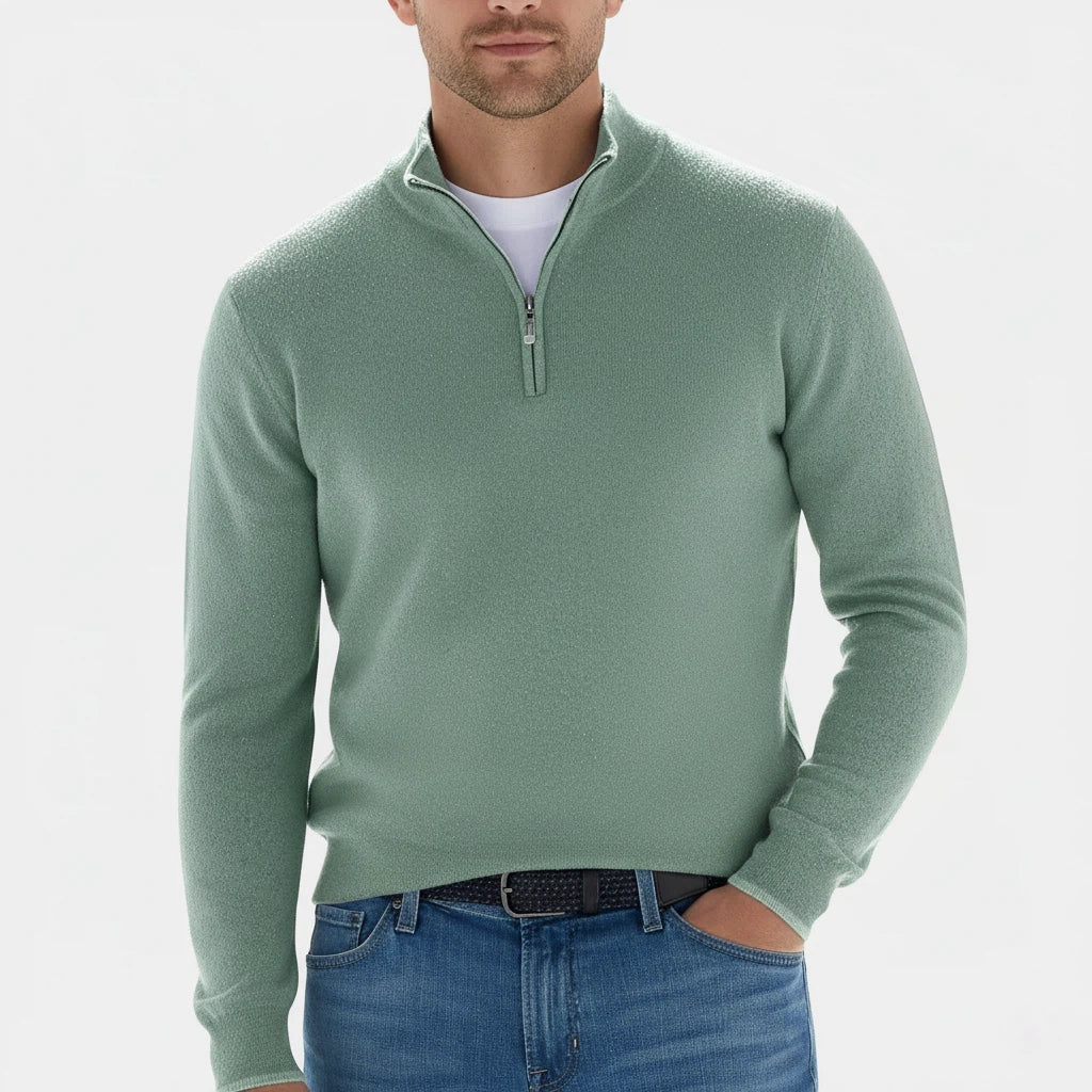 Sweter Męski z Zamkiem | Styl Codzienny