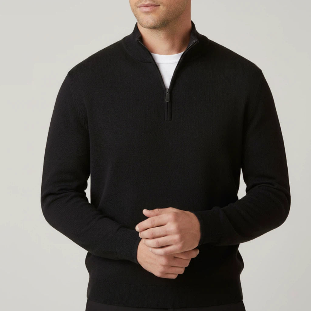 Sweter Męski z Zamkiem | Styl Codzienny