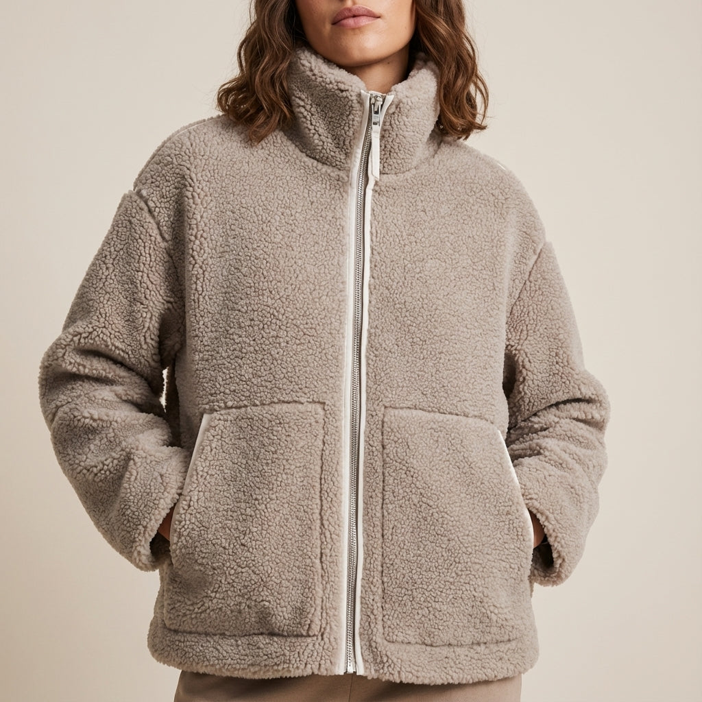 Kurtka Zimowa Damska Neutralny Fason | Styl Miejski