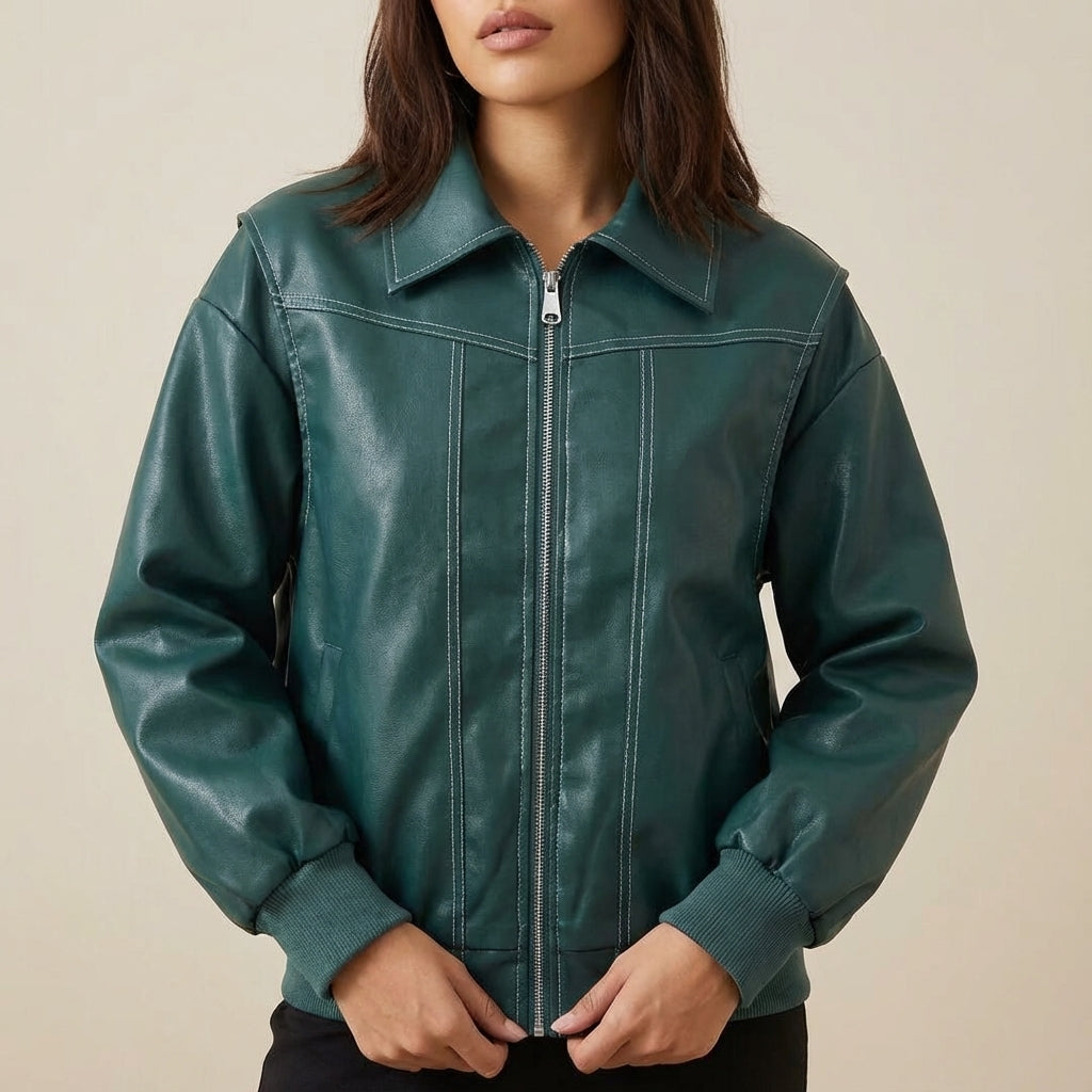 Kurtka Zimowa Damska Oversize Czarna | Miejski Styl