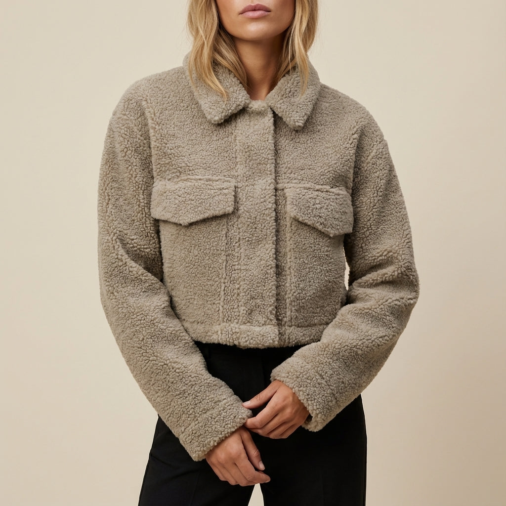 Kurtka Zimowa Damska Krótka z Kapturem | Styl Miejski