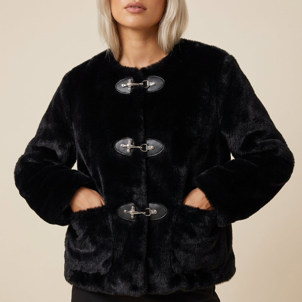 Kurtka Damska Jednolita o Klasycznym Kroju | Na Jesień i Zimę