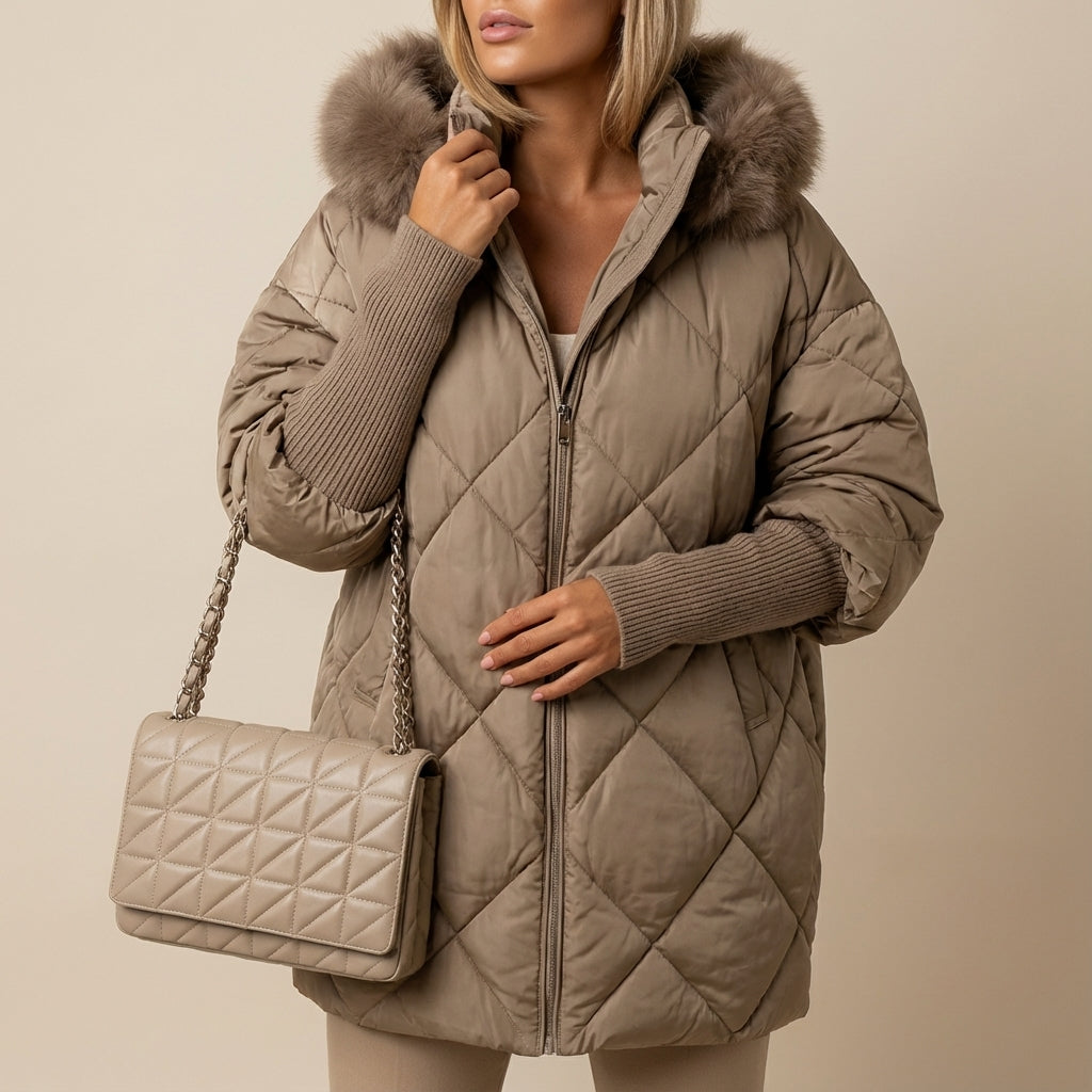 Kurtka Zimowa Damska Pikowana Oversize | Na Zimowe Dni