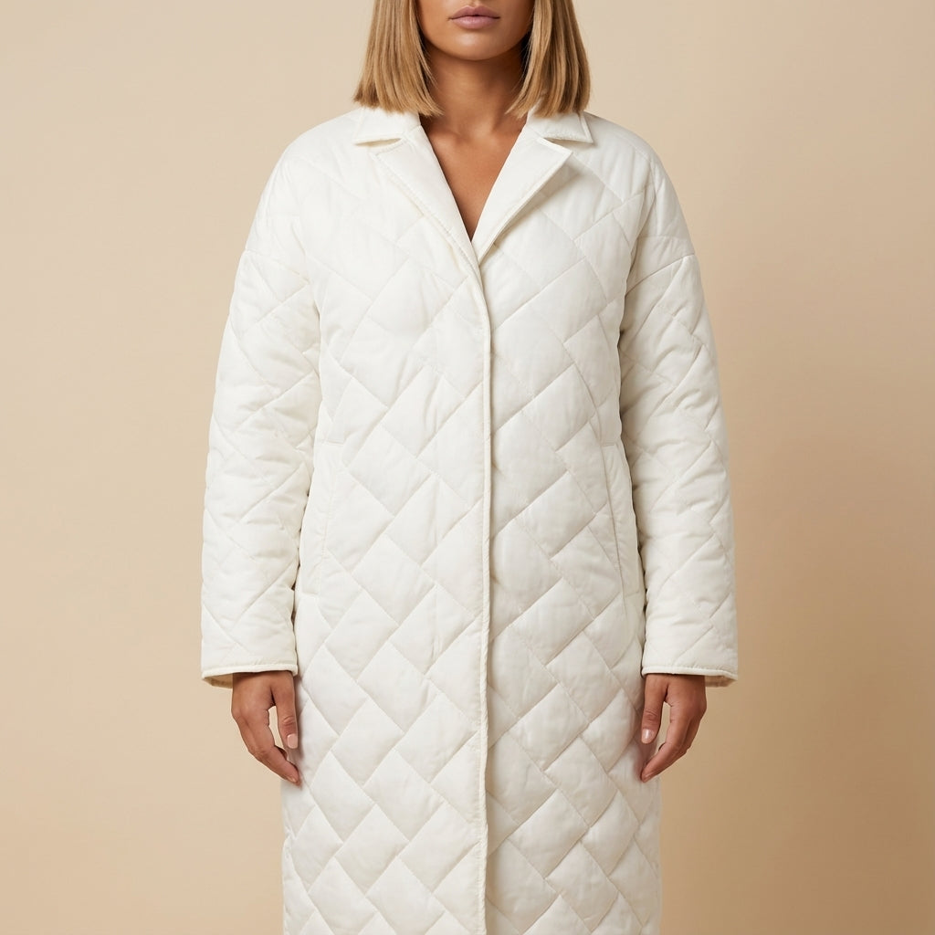 Kurtka Zimowa Damska Luźny Fason Dwustronny | Styl Miejski