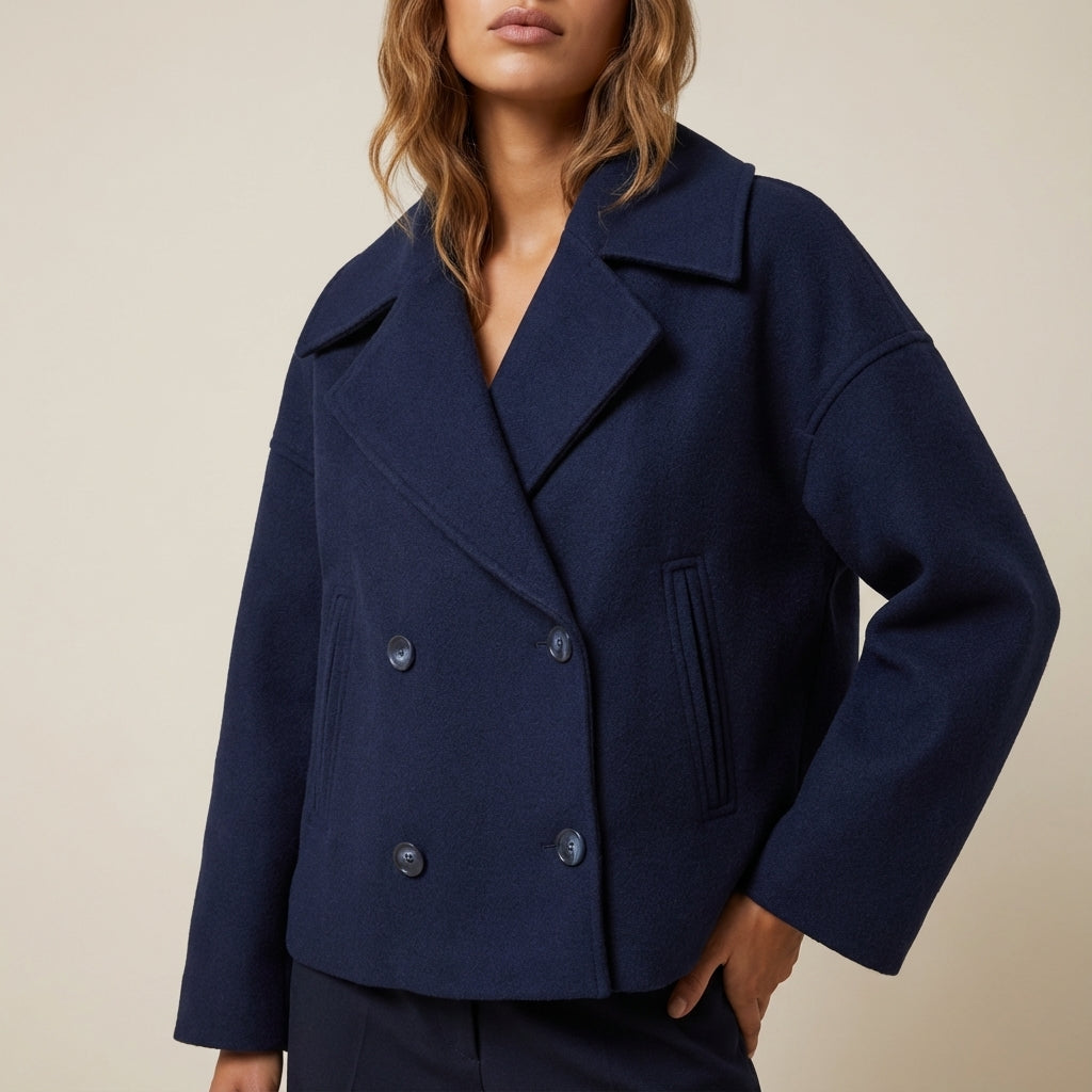 Kurtka damska dwurzędowa krótka | Styl miejski