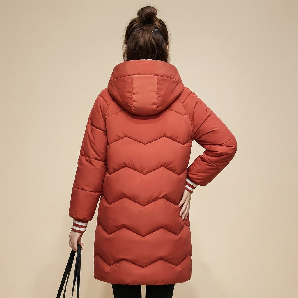 Kurtka Damska Zimowa z Kapturem | Styl Miejski na Co Dzień