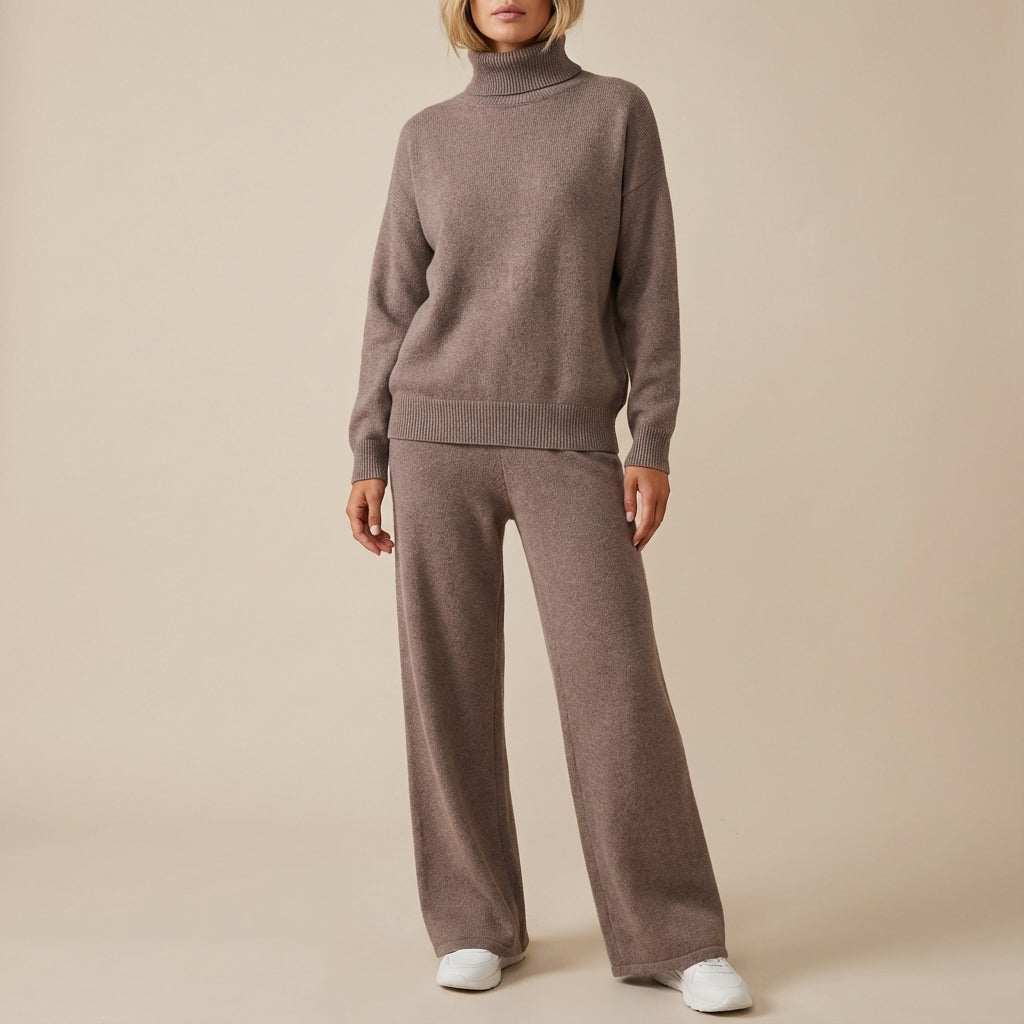 Komplet damski dwuczęściowy sweter i spodnie | Styl codzienny