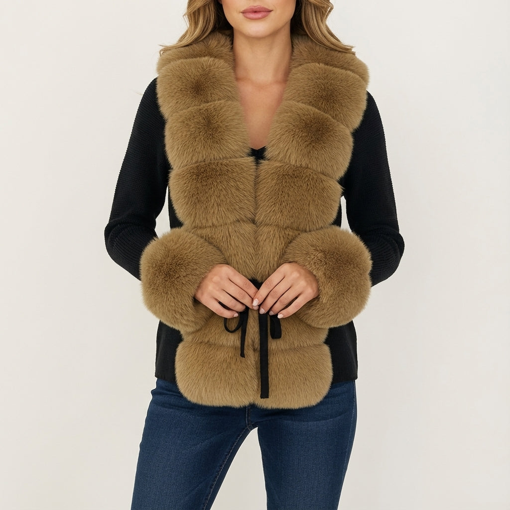 Kamizelka Damska Krótka Bezrękawnik | Styl Codzienny Zimowy